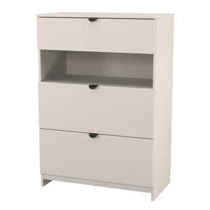 BOP650 3 Drawer Deep Chest With Shelf
