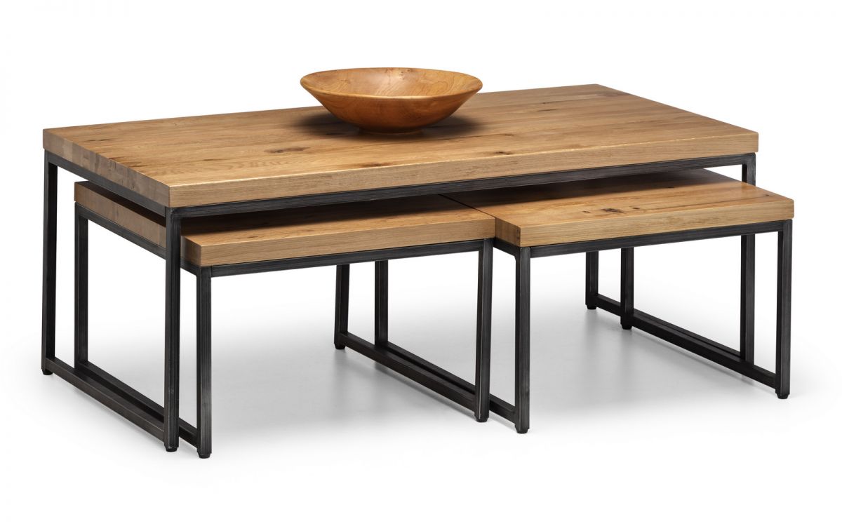 BRO004 Nesting Coffee Tables - Oak