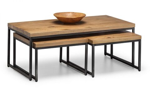 BRO004 Nesting Coffee Tables - Oak