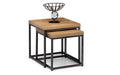 BRO005 Nesting Lamp Tables - Oak