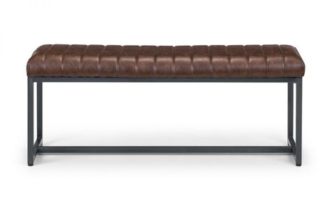 Upholstered Bench - Brown
