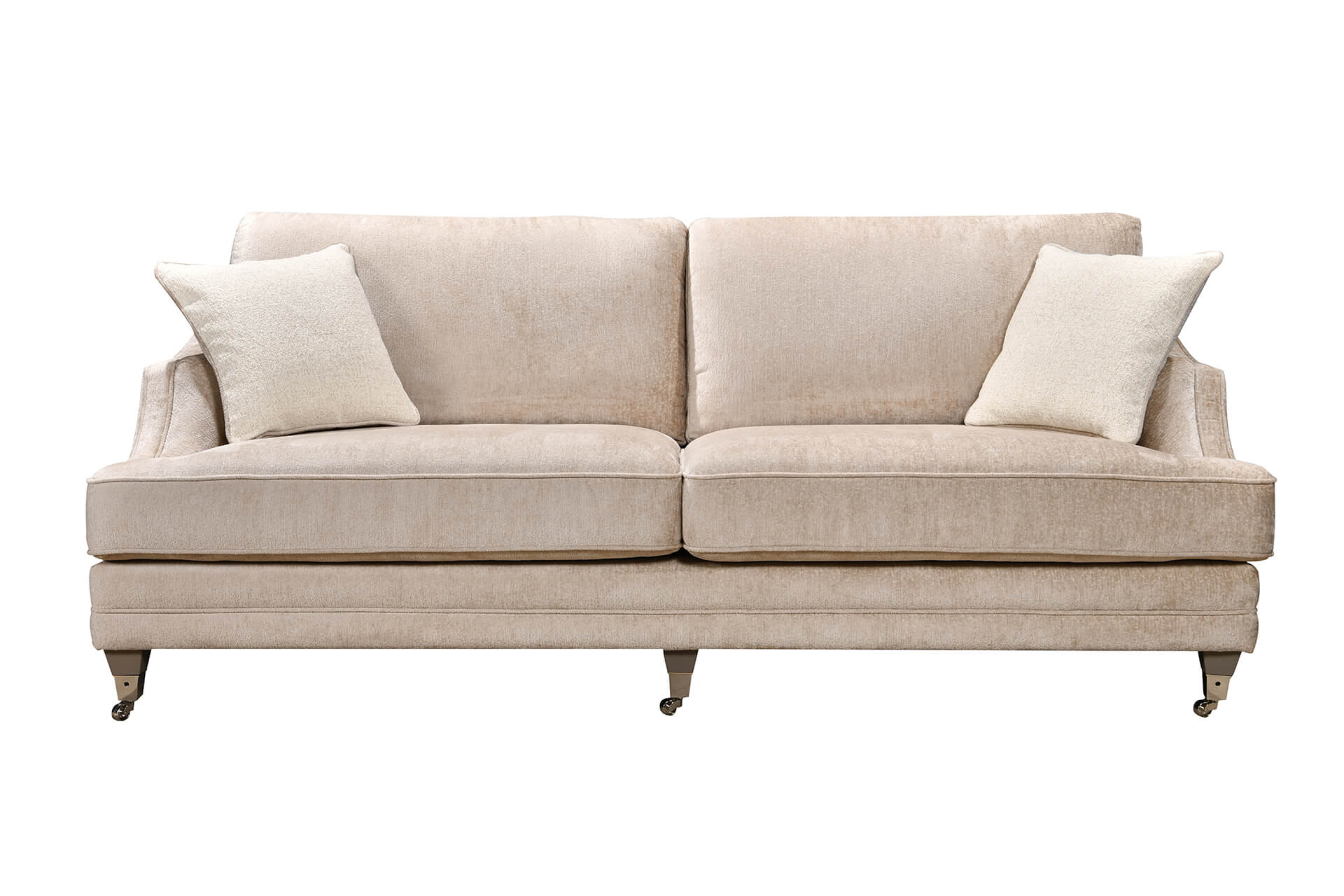 Bvd-394-MK 4 Seater Fixed Back - Mink (2 Scatters)