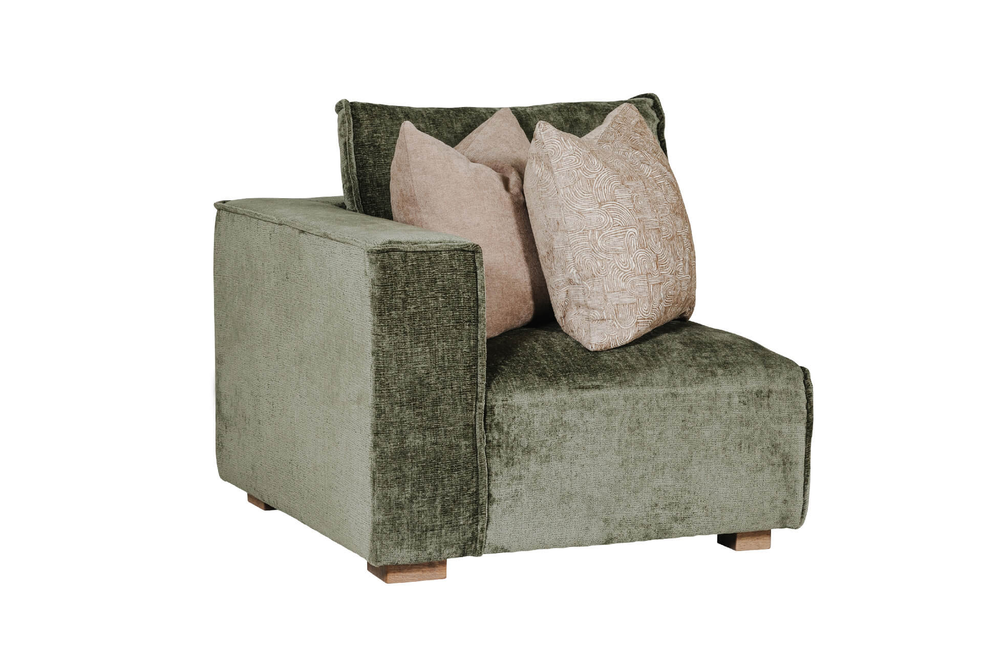 Bdi-507-OL LHF Modular Arm LHF - Olive