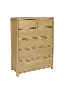 1363 6 Drawer Tall Wide Chest