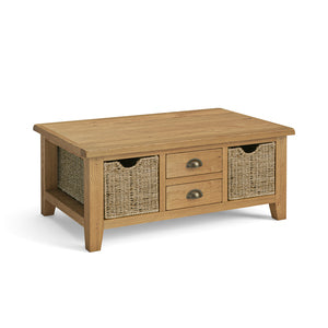 5880 Large Coffee Table With Basket