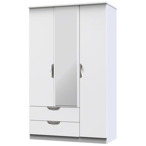 CAM132 Triple 2 Drawer Mirror Robe
