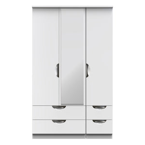 Triple 2 Drawer Mirror + Drawer Robe