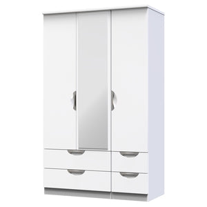 CAM152 Triple 2 Drawer Mirror + Drawer Robe