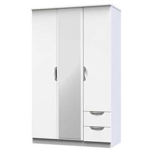 CAM152 Triple 2 Drawer Mirror + Drawer Robe