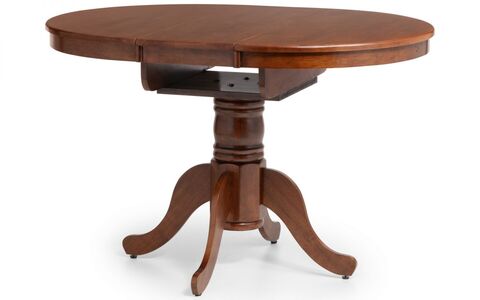 Round To Oval Extending Table - Mahogany