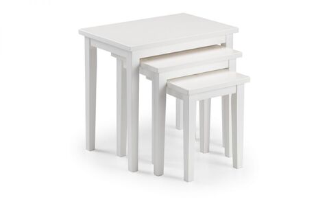 CLE014 Nest Of Tables - Pure White Finish