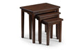 CLE015 Nest Of Tables - Mahogany Finish