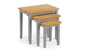 CLE103 Nest Of Tables 2 Tone Grey & Oak