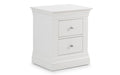 CLE201 2 Drawer Bedside - Surf White
