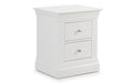 CLE201 2 Drawer Bedside - Surf White