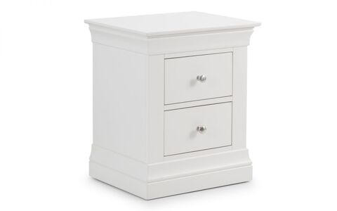 CLE201 2 Drawer Bedside - Surf White