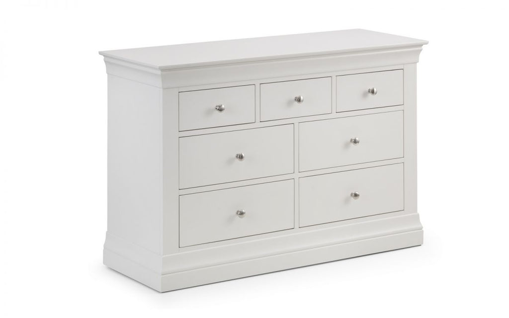 CLE203 4+3 Drawer Chest - Surf White