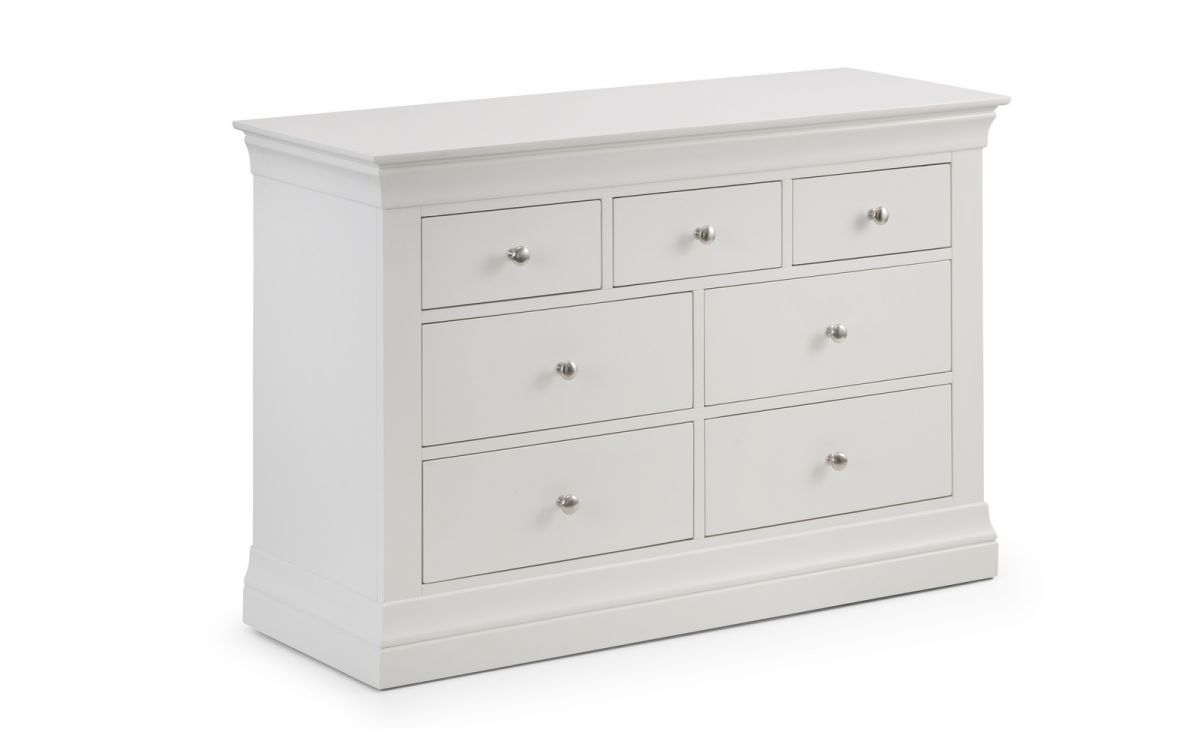 CLE203 4+3 Drawer Chest - Surf White