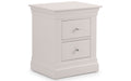 CLE301 2 Drawer Bedside - Light Grey