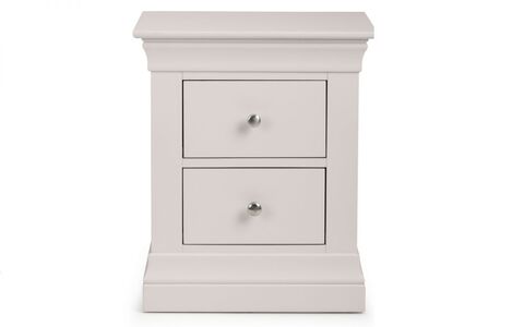 2 Drawer Bedside - Light Grey