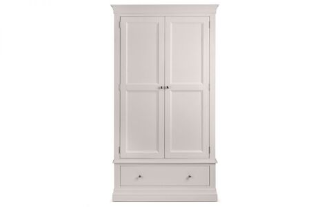 2 Door 1 Drawer Wardrobe - Light Grey