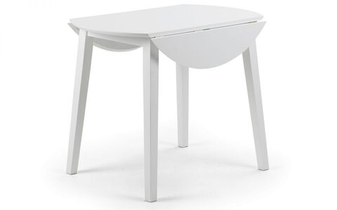 White Dropleaf Table