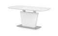 COM101 High Gloss Extending Table - White