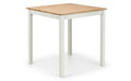 COX103 Square Dining Table 75Cm - Ivory & Oak