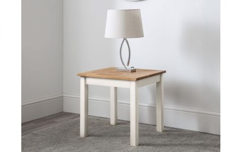 Lamp Table - Ivory & Oak