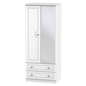 CRY062 2ft6in 2 Drawer Mirror Robe