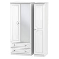 CRY132 Triple 2 Drawer Mirror Robe