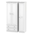 CRY141 Tall Triple 2 Drawer Robe