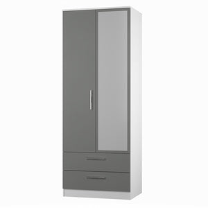 CTR062 2ft6in 2 Drawer Mirror Robe