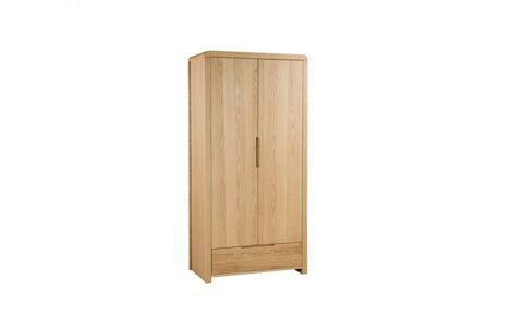 CUR205 2 Door 1 Drawer Wardrobe
