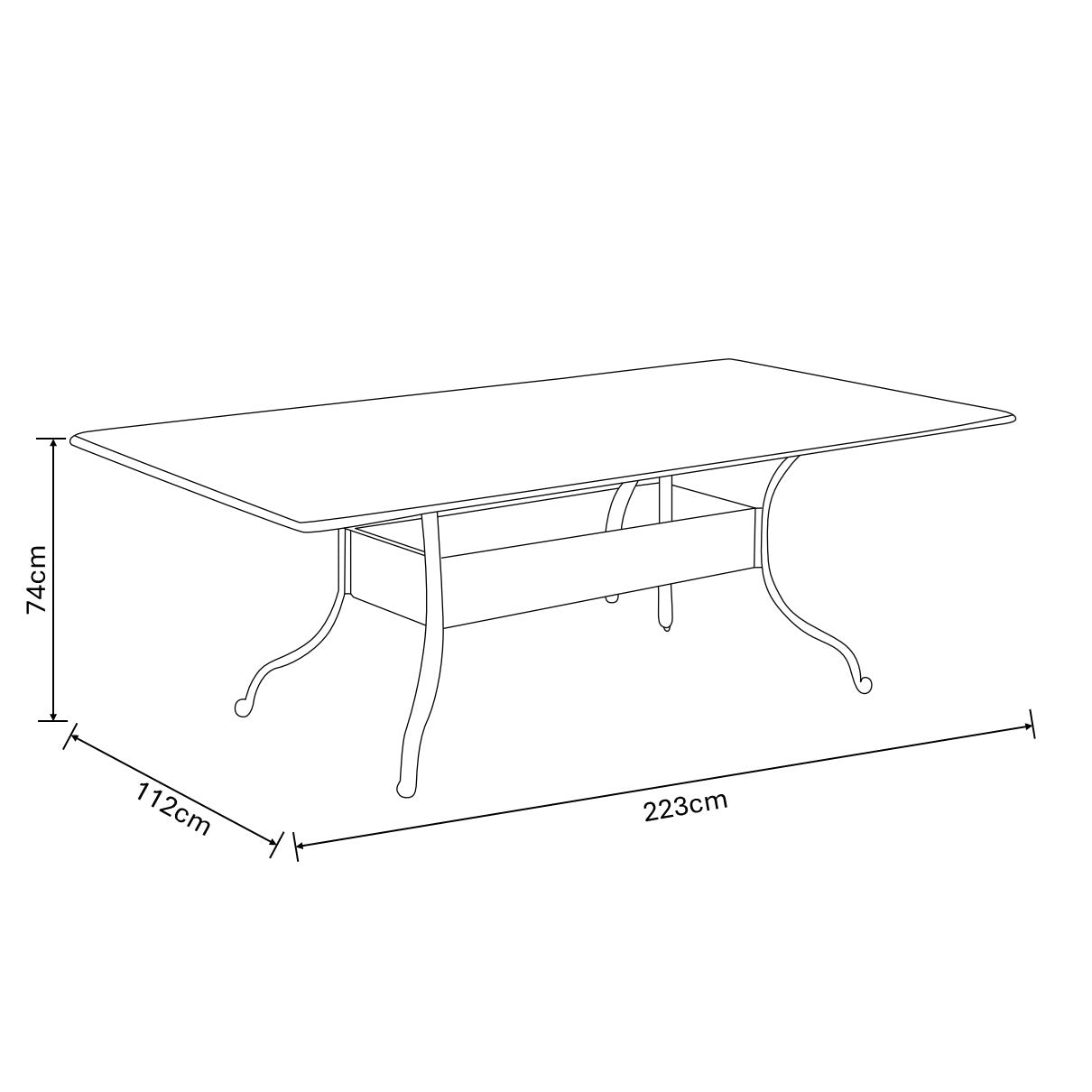 Hartman Capri 8 Seat Rectangular Dining Set in Antique Grey/Platinum