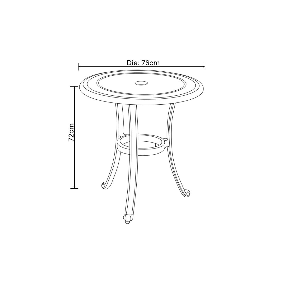 Hartman Capri Bistro Set in Antique Grey / Platinum