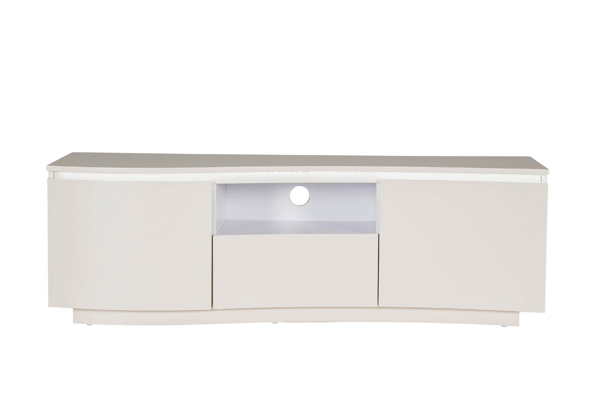 Dav-014-GE TV Cabinet - Greige Matt with LED