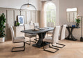 Dav-203-CL Extending Table Rectangle 1600/2000 - Charcoal