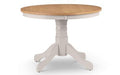 DAV204 Oak/Elephant Grey Round Pedestal Table