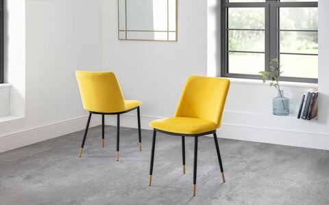 DEL003 Dining Chair - Mustard