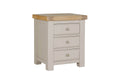 Dne-410-TP Bedside Table 3 Drawer - Taupe