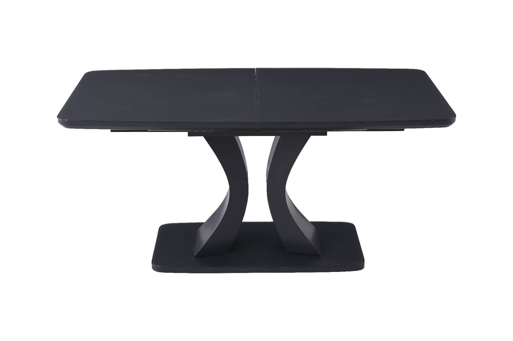 Dav-160-CL Extending Table Rectangle 1200/1600 - Charcoal