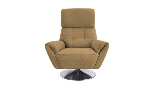 Swivel / Rocker Chair With Brushed Chrome Base