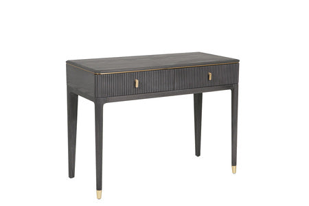 Dressing Table 2 Drawer Ribbed - Ebony