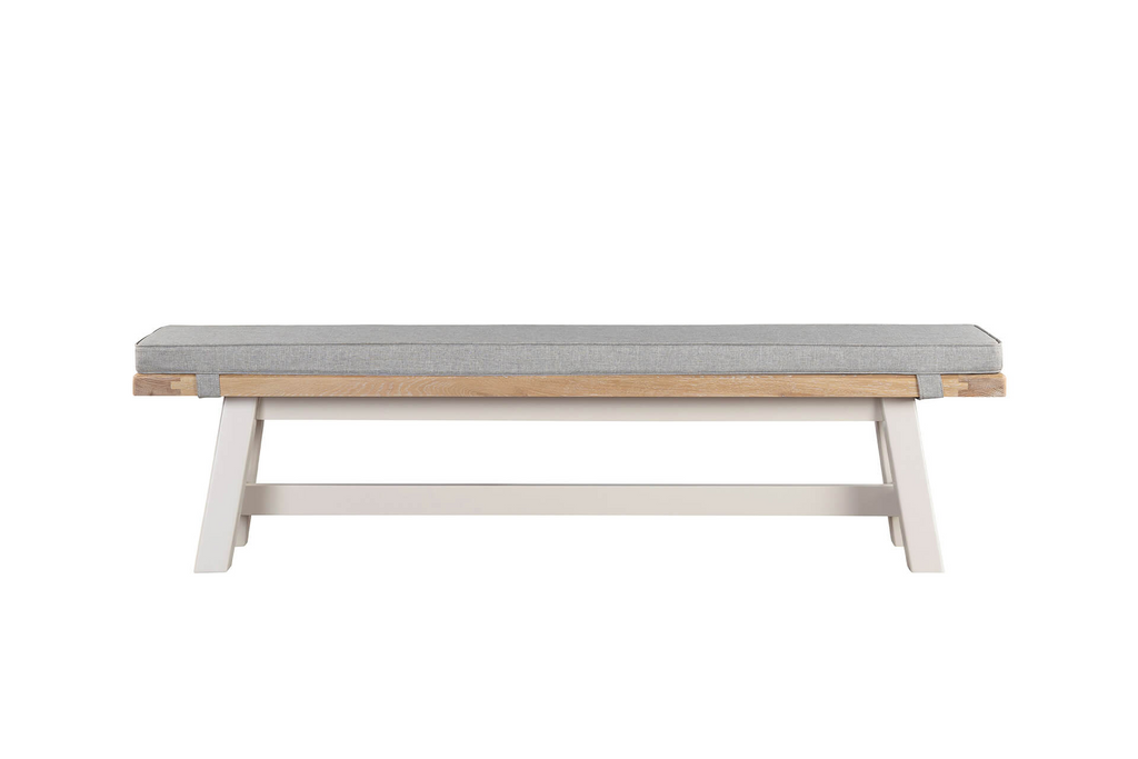 Dne-155-GY Dining Bench Fabric Cushion - Grey