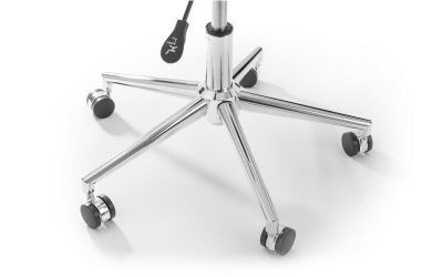 Office Chair - White/Chrome