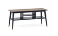 FIN005 Media Unit - Walnut & Black