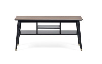 Media Unit - Walnut & Black
