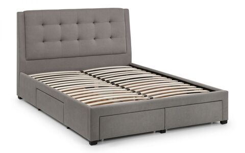 4 Drawer 135Cm Bed - Grey