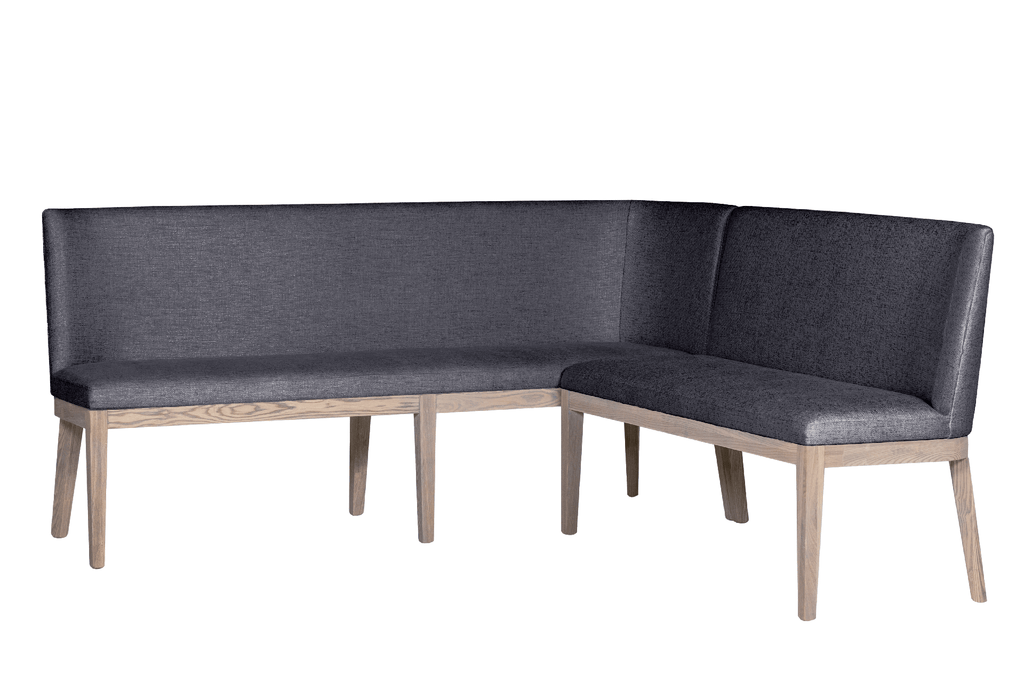 Fun-155-DKGY Long Corner Bench - Dark Grey